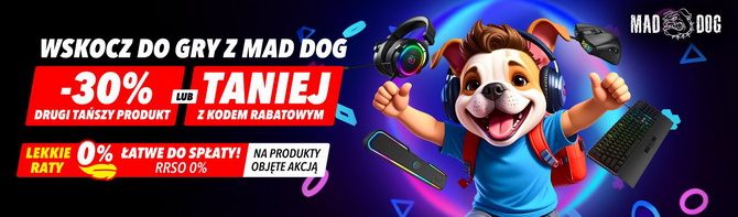 Gotowe zestawy komputerowe dla graczy Media Expert Mad Dog - Konfiguracje dla mniej i bardziej wymagających [nc1]