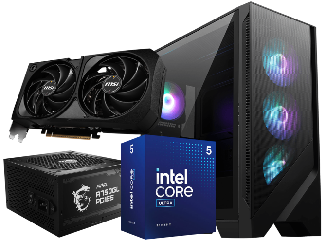 Test komputera Mad Dog Masterpiece - Intel Core Ultra 5 225F i NVIDIA GeForce RTX 5070. Zestaw złożony na podzespołach MSI [nc1]