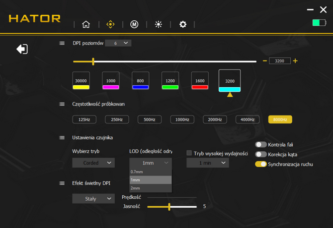 Test myszki Hator Quasar 3 Ultra 8K Wireless - Sensor Pixart 3950 i odświeżanie 8000 Hz. Topowa specyfikacja za 350 złotych [nc1]