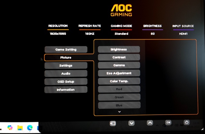 Test AOC 24G4XE - Hitowy monitor dla mniej wymagających graczy. Ekran IPS, 180 Hz i ponad 90% DCI-P3 za mniej niż 500 złotych [nc1]