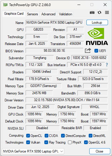 Test Dream Machines RT5090-16PL32 z AMD Ryzen 9 9955HX3D i GeForce RTX 5090 Laptop. Najmocniejszy notebook tej generacji [nc1]