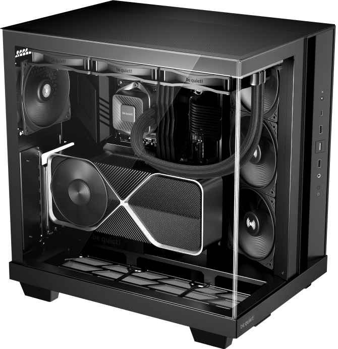 Recenzja obudowy be quiet! Light Base 500 - Akwarium Black Edition. Cztery 120 mm wentylatory i kilka ciekawostek [nc1]