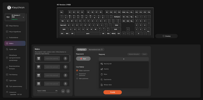Test Keychron K5 QMK - Niskoprofilowa bezprzewodowa klawiatura mechaniczna. Pełnowymiarowa i dobrze wyceniona [nc1]