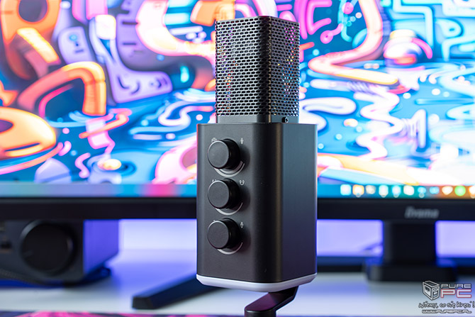 Recenzja Secret Gear MX10. Niedrogi mikrofon do streamingu z XLR, USB-C, redukcją szumu, odsłuchem własnego głosu i LED RGB [nc1]