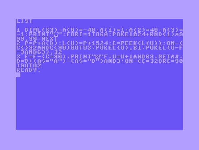 PureRetro: kodowanie Commodore 64 w 280 znakach na Twitterze [9]