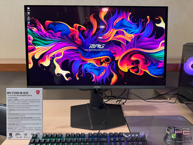 EHA Tech Tour 2024: Monitory MSI QD-OLED ze złączami DisplayPort 2.1 oraz zestawy komputerowe z procesorami Intel Core Ultra [nc1]