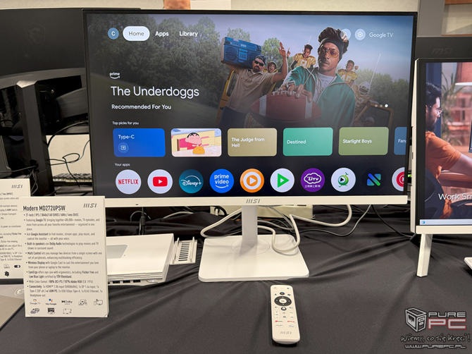 EHA Tech Tour 2024: Monitory MSI QD-OLED ze złączami DisplayPort 2.1 oraz zestawy komputerowe z procesorami Intel Core Ultra [nc1]