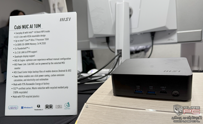 EHA Tech Tour 2024: Monitory MSI QD-OLED ze złączami DisplayPort 2.1 oraz zestawy komputerowe z procesorami Intel Core Ultra [nc1]