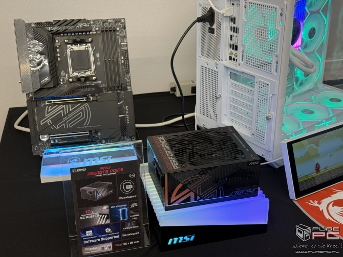 EHA Tech Tour 2025: MSI MEG System, zasilacz z funkcją GPU Safeguard+ oraz płyty główne pod procesory AMD Ryzen 9000 X3D [nc1]