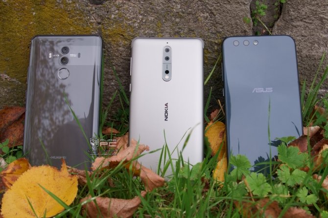 Aparat w Huawei Mate 10 Pro vs. Nokia 8 i ASUS ZenFone 4 [1]