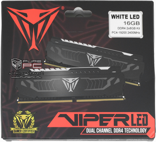 Test pamięci DDR4 Patriot Viper White LED 2400 MHZ CL 14 [11]