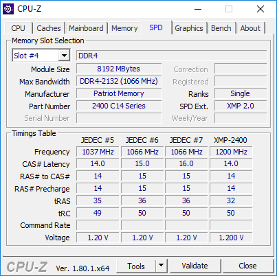 Test pamięci DDR4 Patriot Viper White LED 2400 MHZ CL 14 [5]