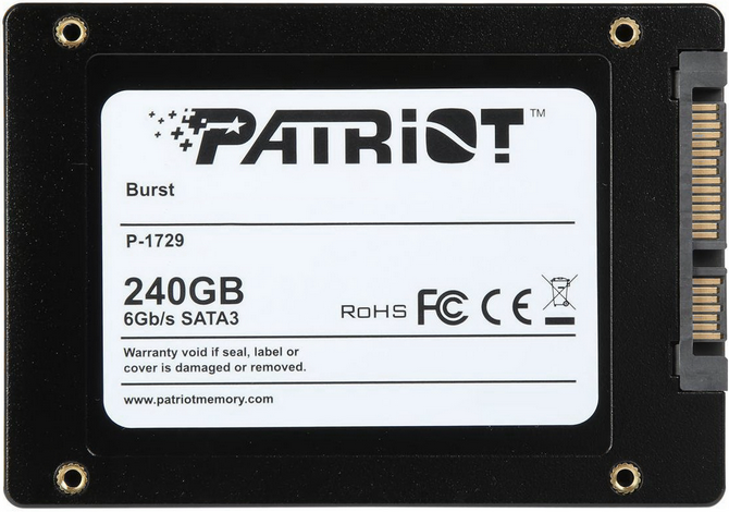 Patriot Burst 240GB Jeden z tańszych SSD dostępnych na rynku [2]