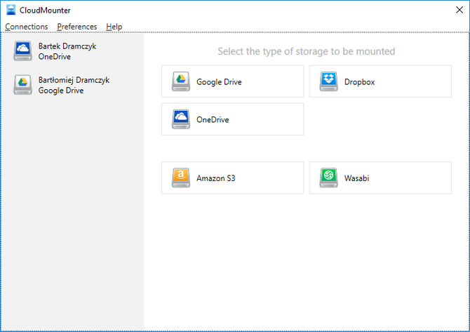 CloudMounter: obsługa Dropboxa, OneDrive i Google Drive  [1]
