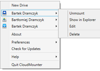 CloudMounter: obsługa Dropboxa, OneDrive i Google Drive  [5]