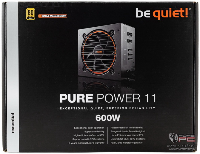 Zasilacz be quiet! Pure Power 11 600W CM - Złoty środek	 [nc1]