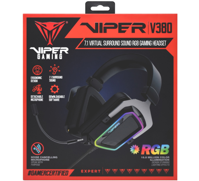 Test Patriot Viper V380 - headset 7.1 preferujący ostre brzmienie [4]