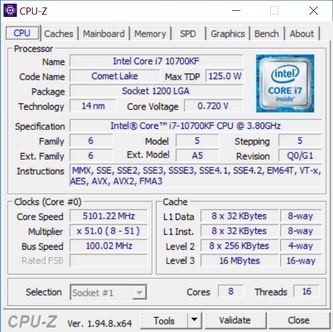 Test Optimus E-Sport Extreme GZ490T - Core i7-10700KF i RTX 3080 [nc1]