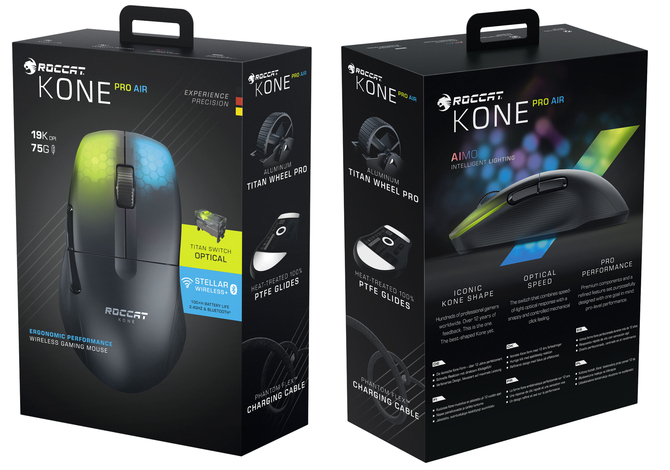 Test myszki Roccat Kone Pro oraz Pro Air - Wzór do naśladowania w świecie lekkich i ergonomicznych myszy gamingowych [nc1]