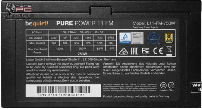 Krótki test zasilacza be quiet! Pure Power 11 FM 750W. Nowa platforma, 80PLUS Gold i pełne modularne okablowanie [nc1]