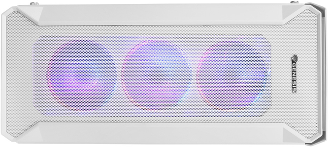 Test obudowy Genesis IRID 505 ARGB - Całkowicie biała, przewiewna obudowa kusząca czterema podświetlonymi wentylatorami  [4]