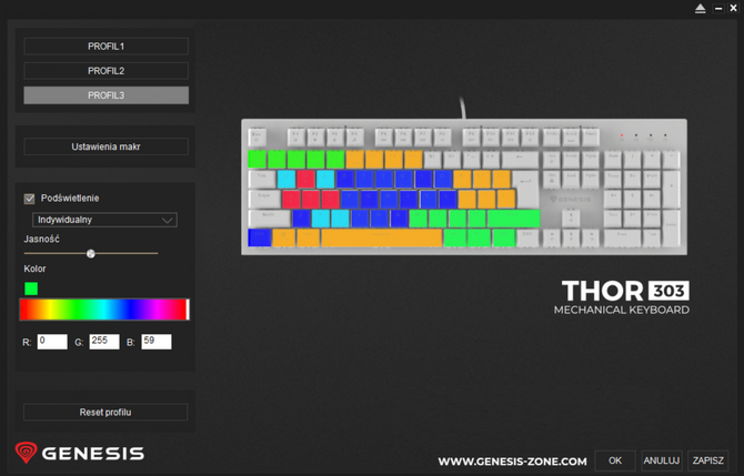 Test taniej klawiatury mechanicznej Genesis Thor 303 RGB - Przełączniki Outemu Brown i podświetlenie RGB Prism [nc1]