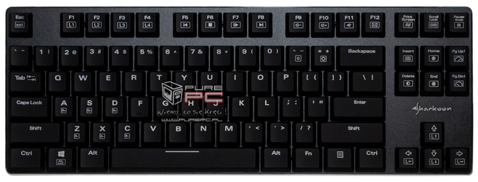 Test klawiatury Sharkoon PureWriter TKL RGB - Niskoprofilowa klawiatura mechaniczna z przełącznikami Kailh RED [nc1]