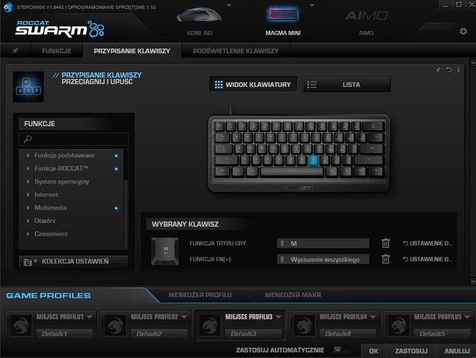 Test Roccat Magma Mini - membranowa klawiatura typu 60%, którą sporo łączy z modelami mechanicznymi [nc1]