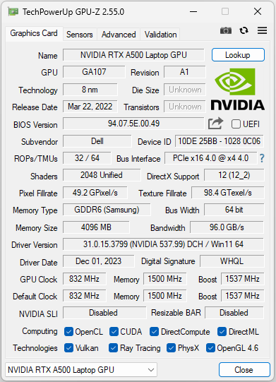 Recenzja Dell Precision 3580 - podstawowa, mobilna stacja robocza z Intel Core i7-1370P i NVIDIA RTX A500 Laptop GPU [nc1]