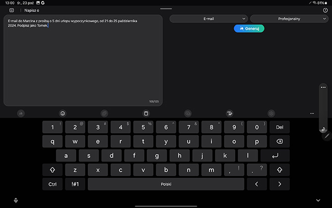Recenzja Samsung Galaxy Tab S10+. Duży, szybki, funkcjonalny i wodoszczelny tablet z AI. Sprawdzam, czy warto go kupić [nc1]