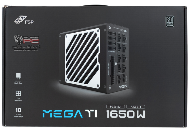 Test zasilacza FSP Mega Ti 1650 W - Jest naprawdę MEGA! Certyfikat 80PLUS Titanium, standard ATX 3.1 i dwie wtyczki 12V-2x6 [nc1]