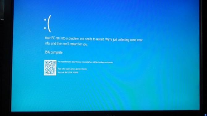 BSOD w najnowszej kompilacji Windows 10 zawiera kod QR [1]