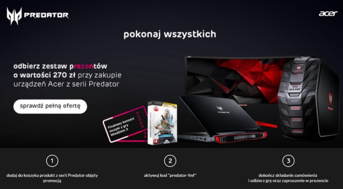 Acer Predator w promocji z Wiedźmin 3: Dziki Gon [1]