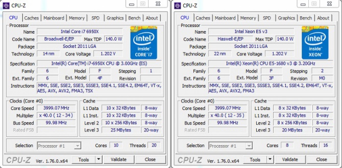 Intel Core i7-6950X vs Core i7-5960X - Wyniki testów [1]