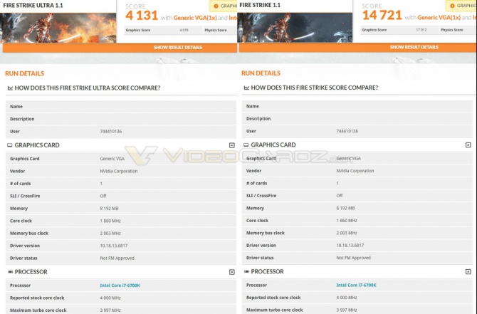 GeForce GTX 1070 - Wyniki wydajności w 3DMark Firestrike [3]