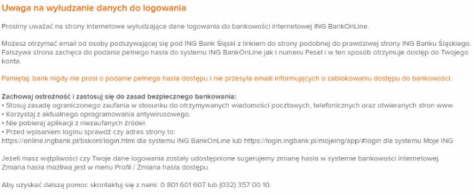 Klienci ING Banku Śląskiego celem dużego ataku phishingowego [2]