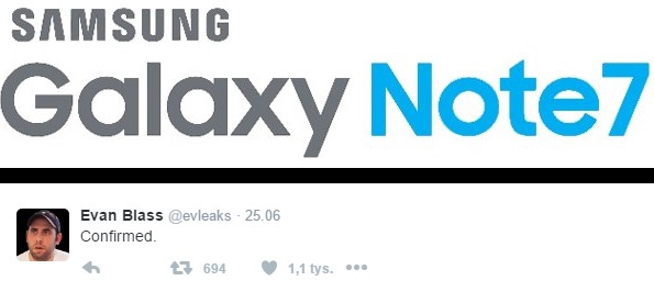 Samsung Galaxy Note 7 - Nowe, bardzo wiarygodne informacje [1]