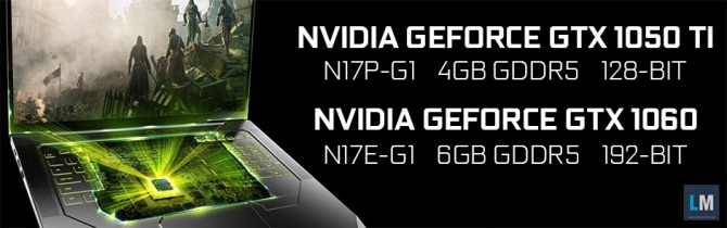 W laptopach mogą pojawić się karty GTX 1050 Ti oraz GTX 1060 [1]