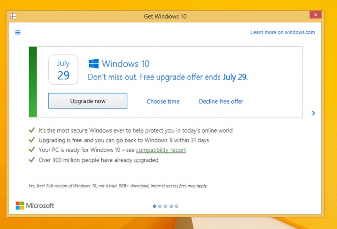 Koniec z nachalną ofertą aktualizacji do Windows 10 [1]