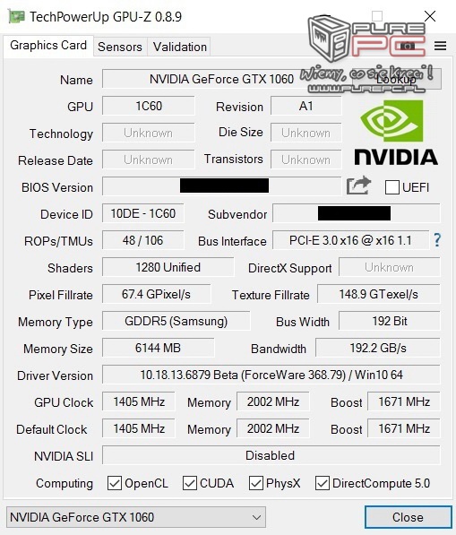 GeForce GTX 1060 Mobile - Pełny układ trafi do laptopów [1]