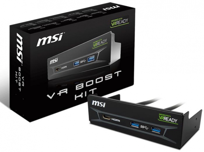 MSI VR Boost Kit - panel z portami USB 3.0 i HDMI 1.4 [1]