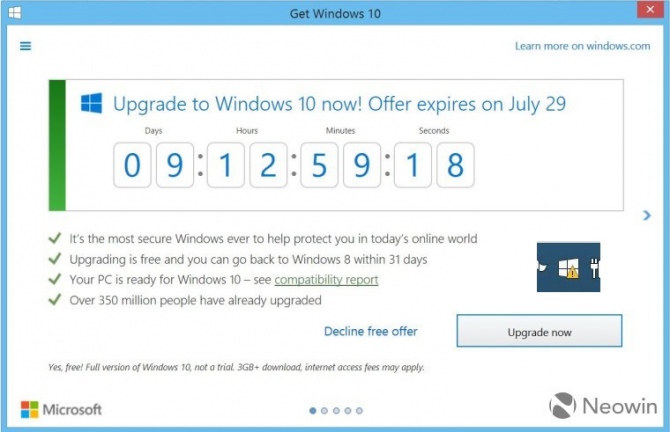 Windows 10 Update - darmowa aktualizacja do 29 lipca 2016 [1]