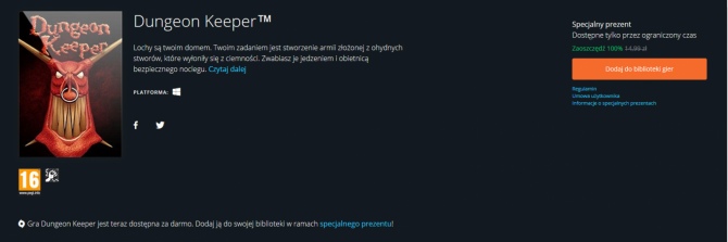 Gra Dungeon Keeper za darmo na Origin [2]