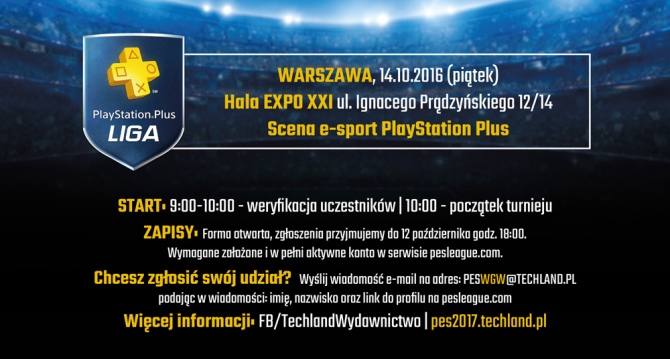 Zaproszenie na turniej Pro Evolution Soccer 2017 w Warszawie [1]