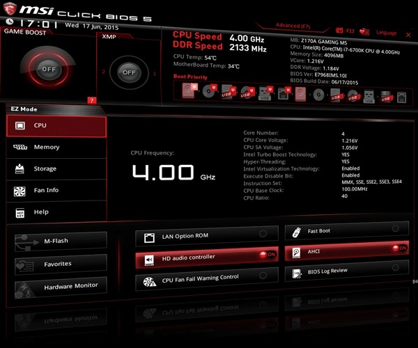 MSI - problem z nowymi BIOS-ami obsługującymi CPU Kaby Lake [1]