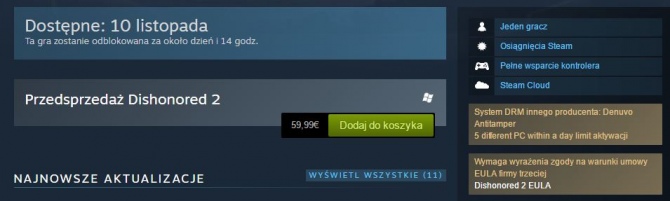 Dishonored 2 będzie miało Denuvo. Piraci zaciskają zęby [1]