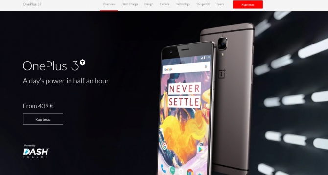 OnePlus 3T dostępny w Polsce, ale cena w euro nie zachęca [1]