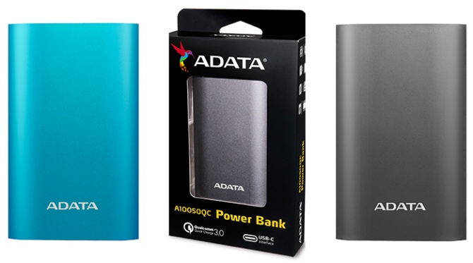 ADATA A10050QC - powerbank z Quick Charge 3.0 i USB typu C [2]