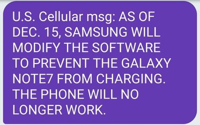 Samsung wkrótce zacznie zdalnie blokować Note7 [3]