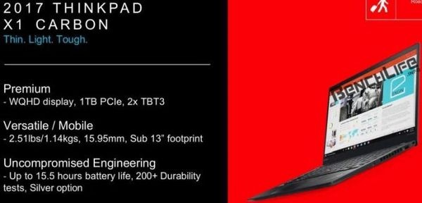 Lenovo wprowadza do oferty odświeżonego ThinkPada X1 Carbon [2]